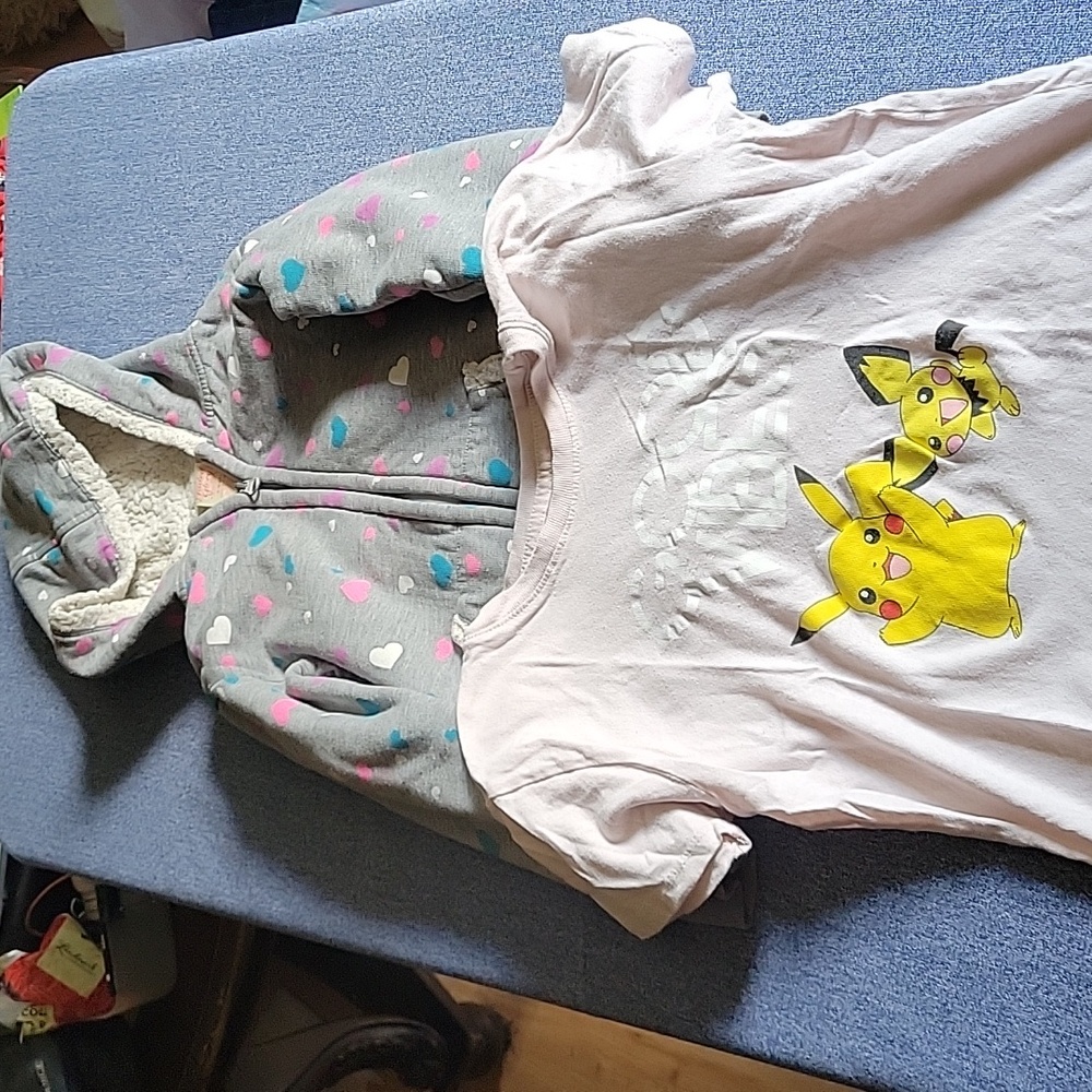 Pokémon Pikachu girls shirt 6, Faded glory girls jacket 6